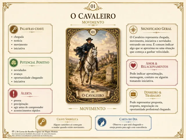 Mapa mental da carta 01 — O Cavaleiro