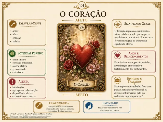 Mapa mental da carta 24 — O Coração